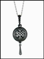 Pewter Celtic Knot Diffuser Necklace