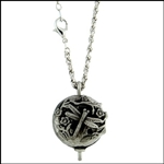 Pewter Dragonfly Diffuser Necklace